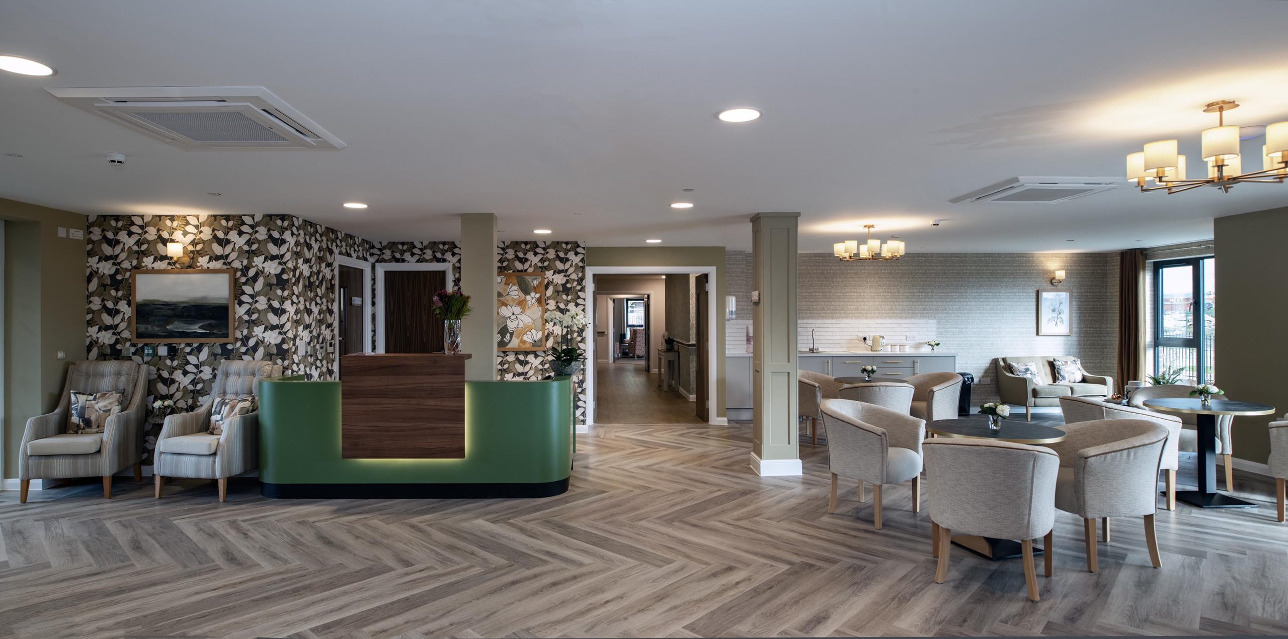 Reception and welcome lounge at Trafford Waters