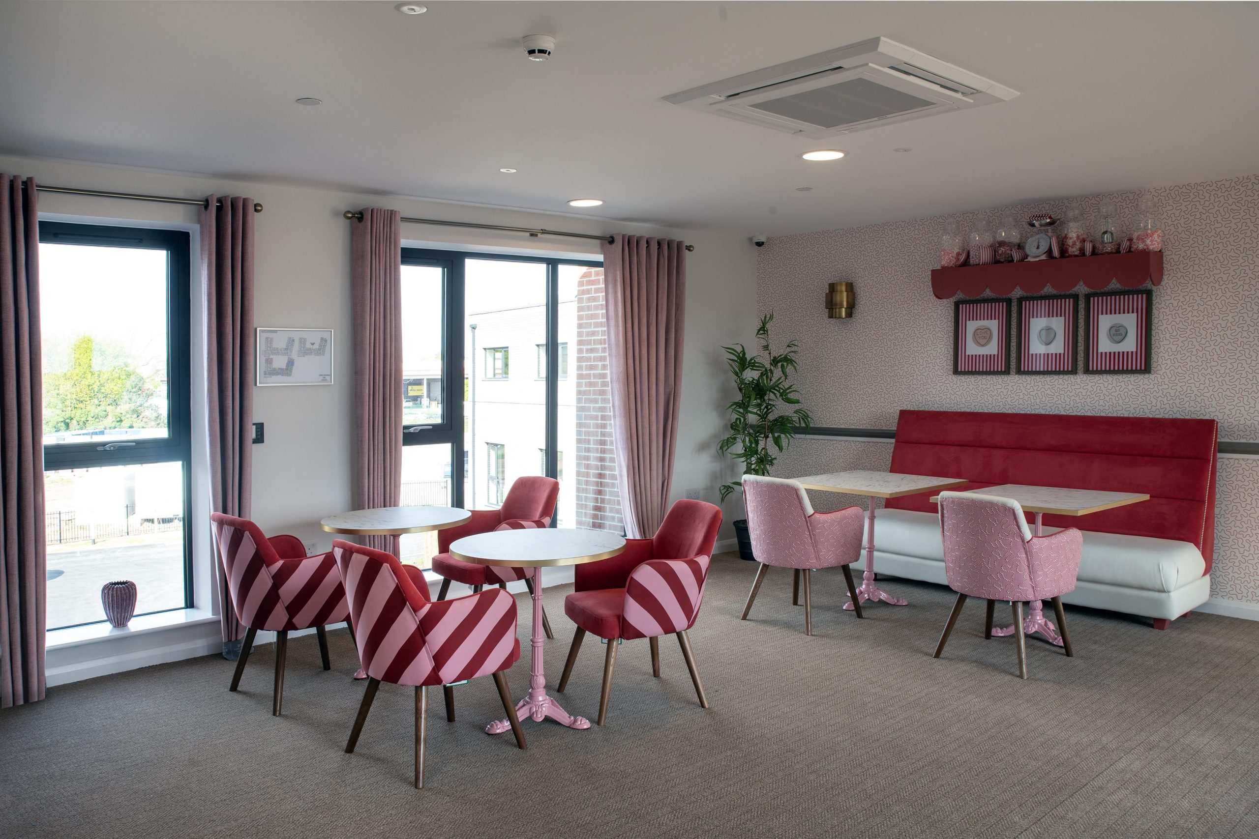 Vintage-themed café at Trafford Waters